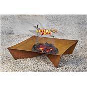 Barbecue brasero extérieur design pour feu de bois à Lyon et en ligne